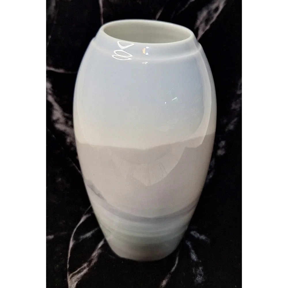 Bing‎ & Grondahl B&G Denmark Landscape Porcelain Vase 8692-251 Pine Trees 7.25